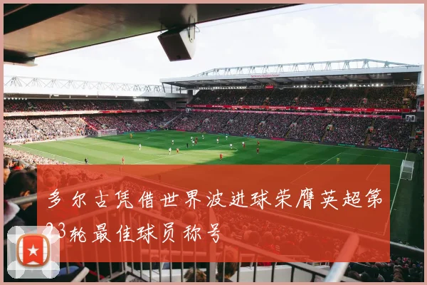 多尔古凭借世界波进球荣膺英超第23轮最佳球员称号